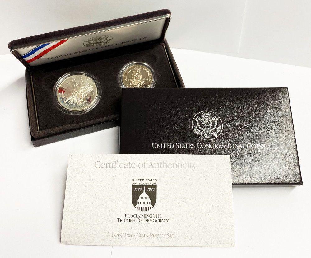 1989 US Congressional Commemorative Silver Proof Set (1 of 6)