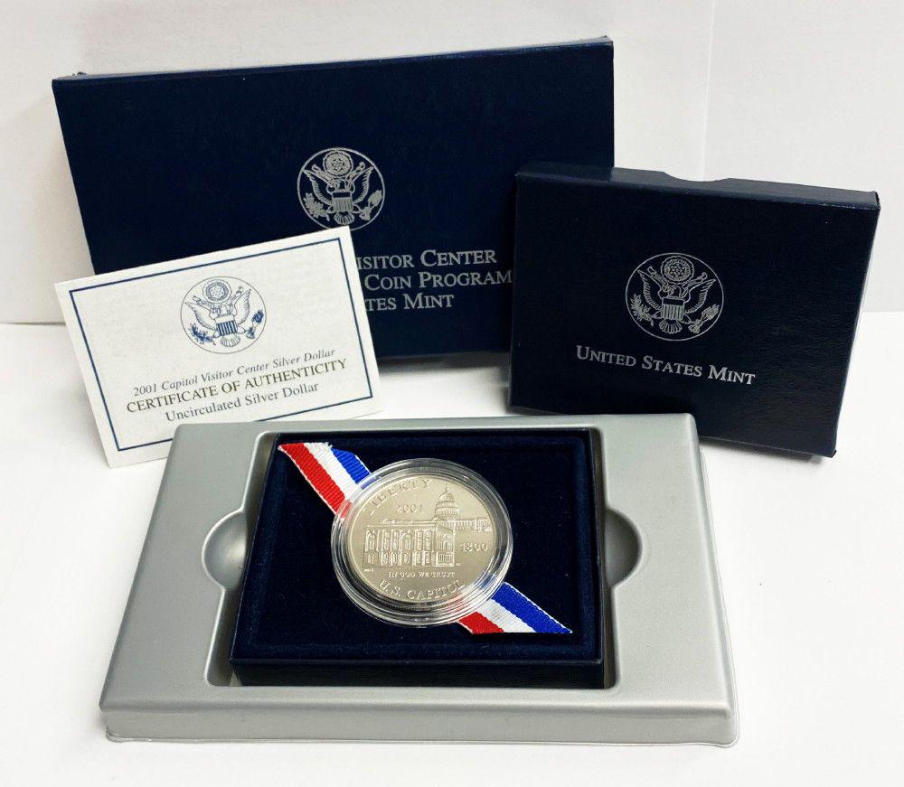 2001 Capitol Visitor Center Commemorative Silver Dollar (1 of 6)