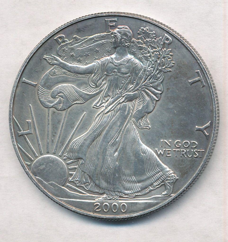 2000 American Silver Eagle 1 oz Coin (1 of 2)