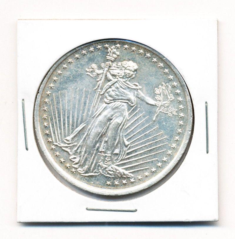Silvertowne ST. Gaudens Design 1 oz .999 Silver Round (1 of 2)