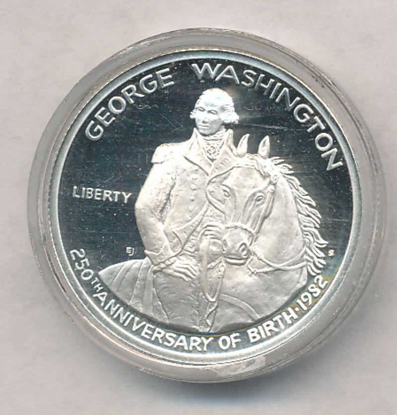 1982 George Washington Commem. Proof Silver Half Dollar (1 of 2)