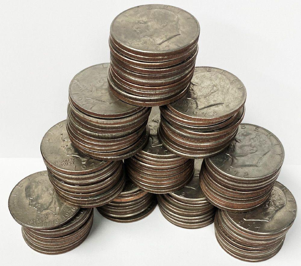 (100) Eisenhower One Dollar Coins (1 of 5)