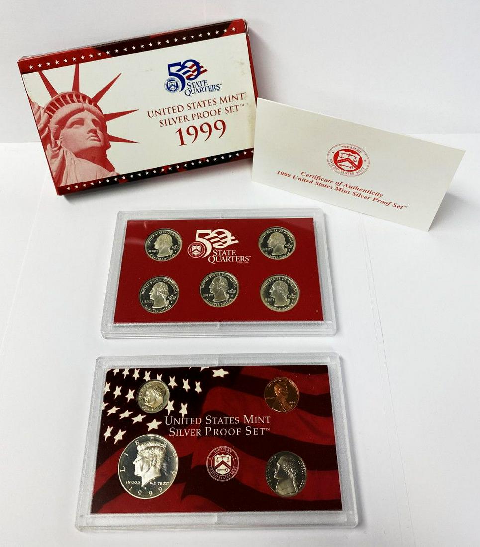 1999 United States Mint Silver Proof Set OGP (1 of 4)