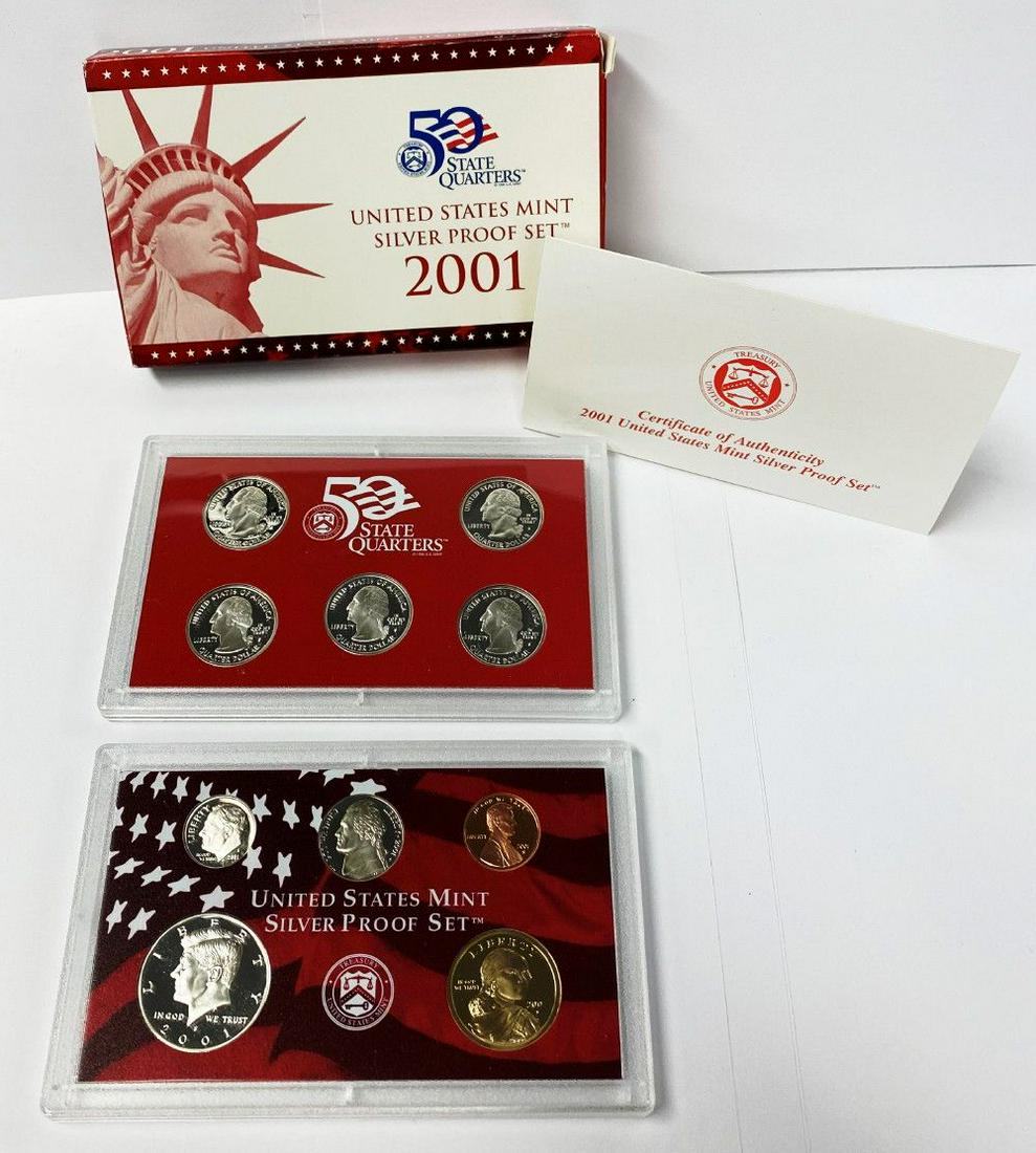 2001 United States Mint Silver Proof Set OGP (1 of 4)