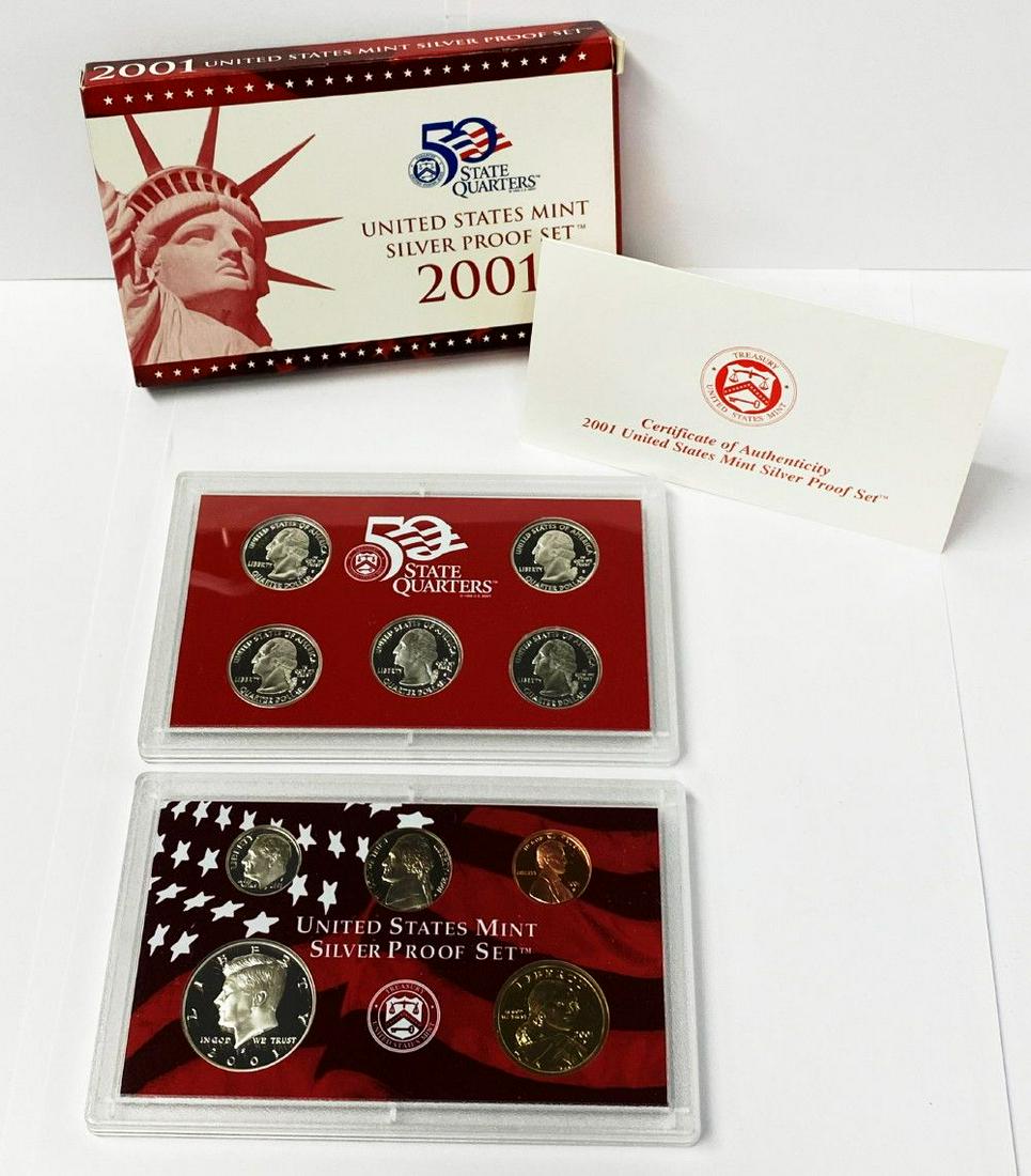 2001 United States Mint Silver Proof Set OGP (1 of 4)