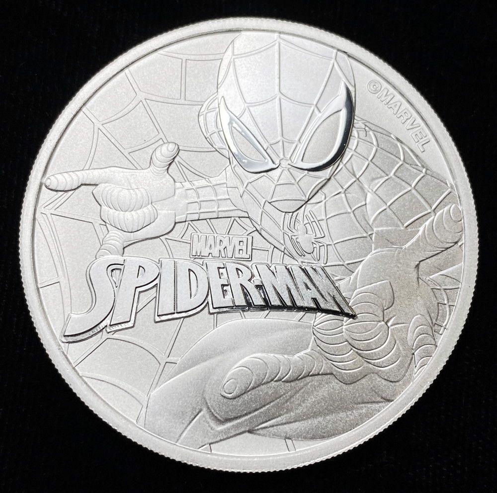 2017 Tuvalu Spiderman Marvel Series Silver 1 oz (1 of 2)