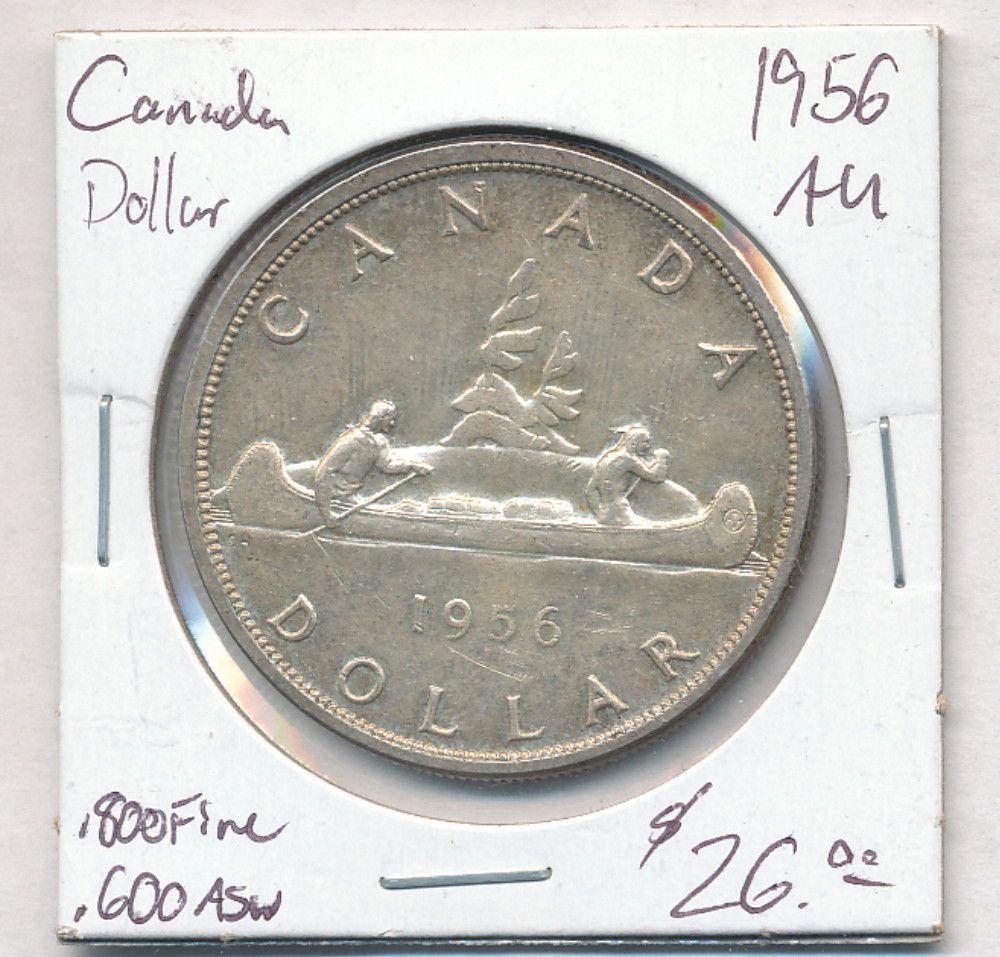 1956 Canada 80% Silver Dollar (1 of 2)