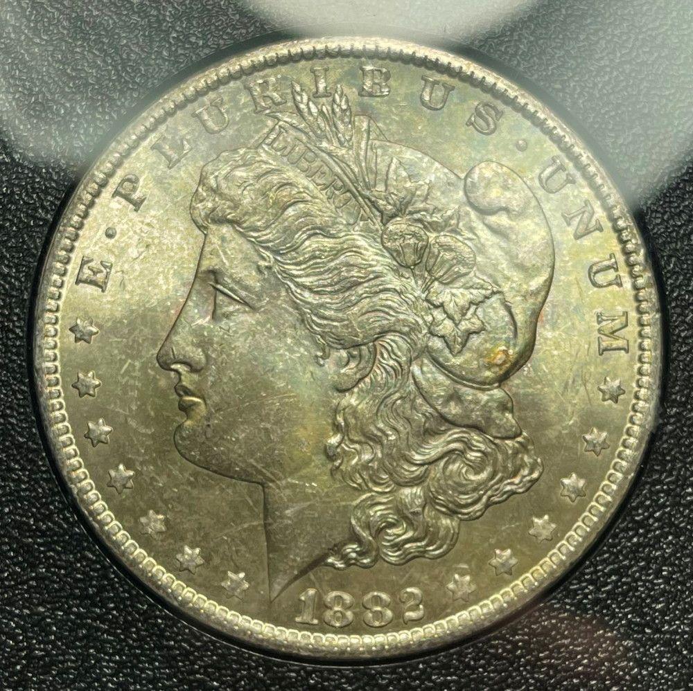 GSA CC Carson City 1882 Morgan Slver $1 Blue Tone MS64+ (1 of 8)