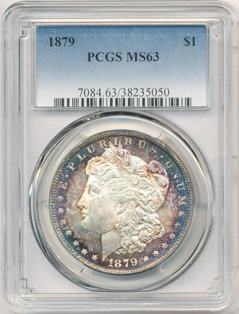 Morgan Rainbow 1879 PCGS MS63 (1 of 8)