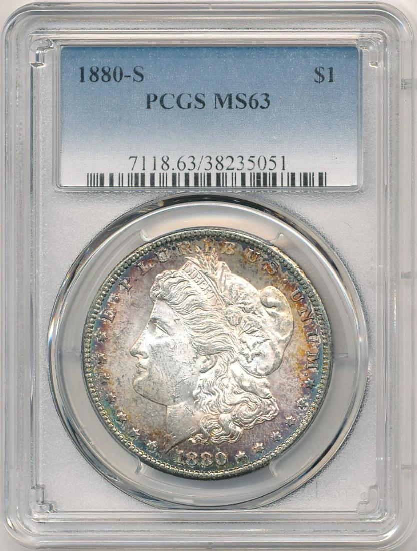 Morgan Rainbow 1880-S PCGS MS63 (1 of 7)