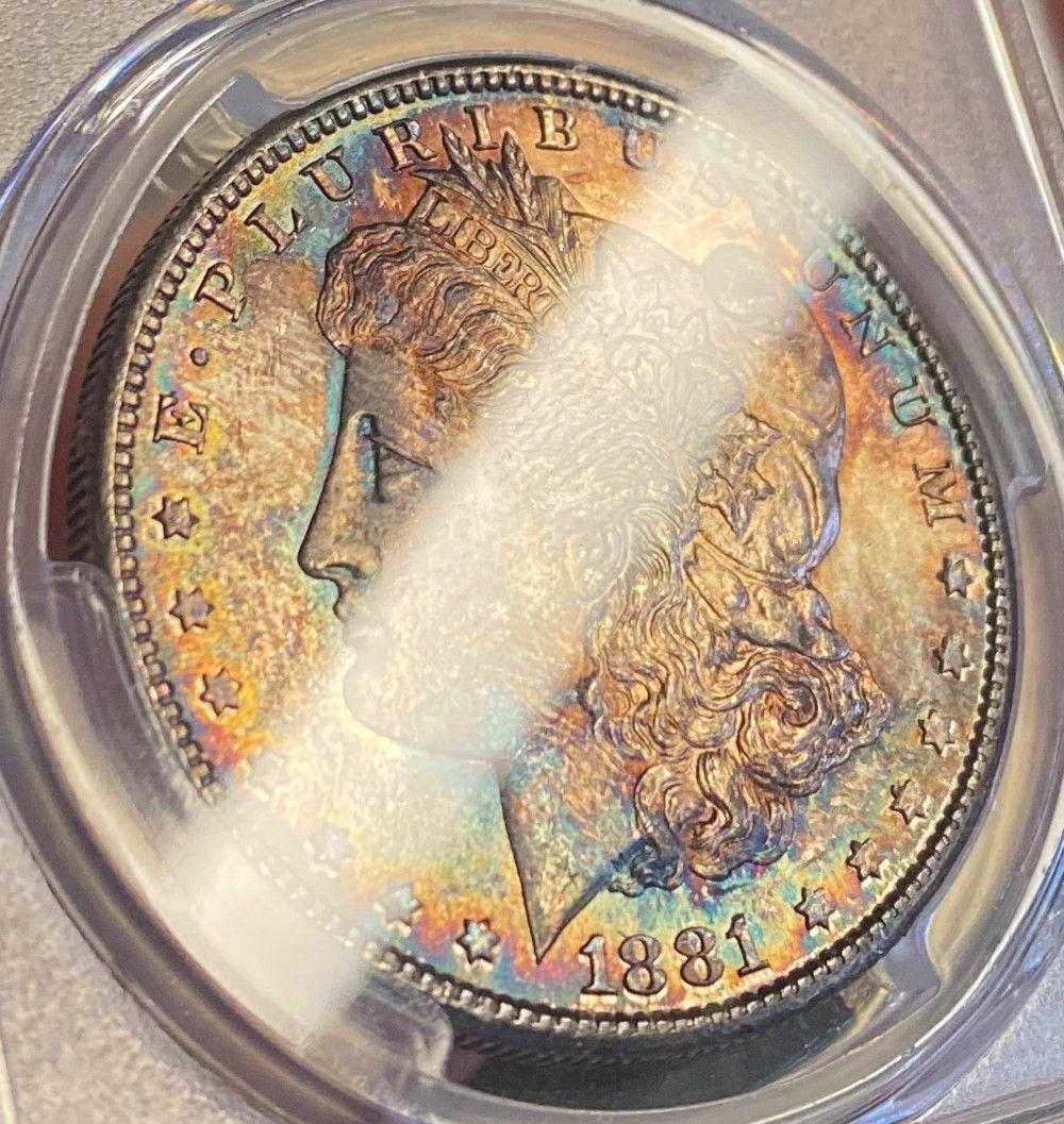 Morgan Rainbow 1881-S PCGS MS64 (1 of 9)