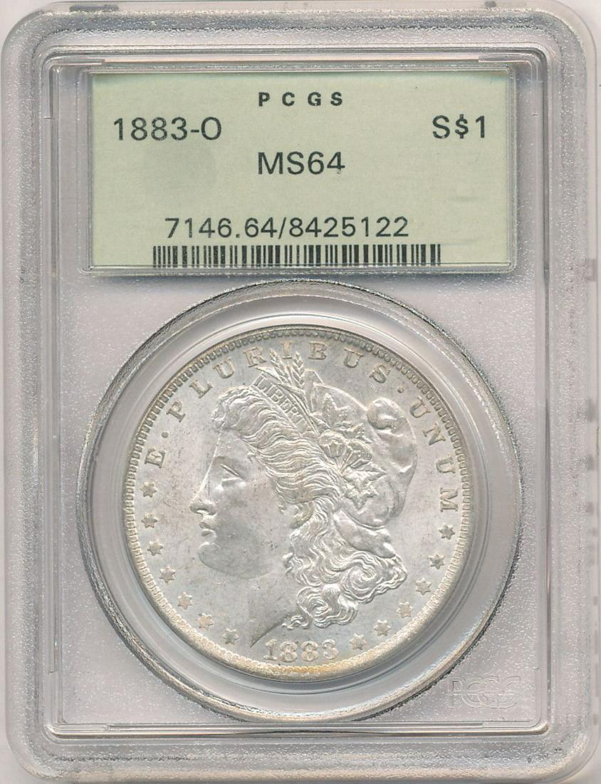 Morgan Rainbow 1883-O PCGS MS64: Winner shall receive the exact coin show here.