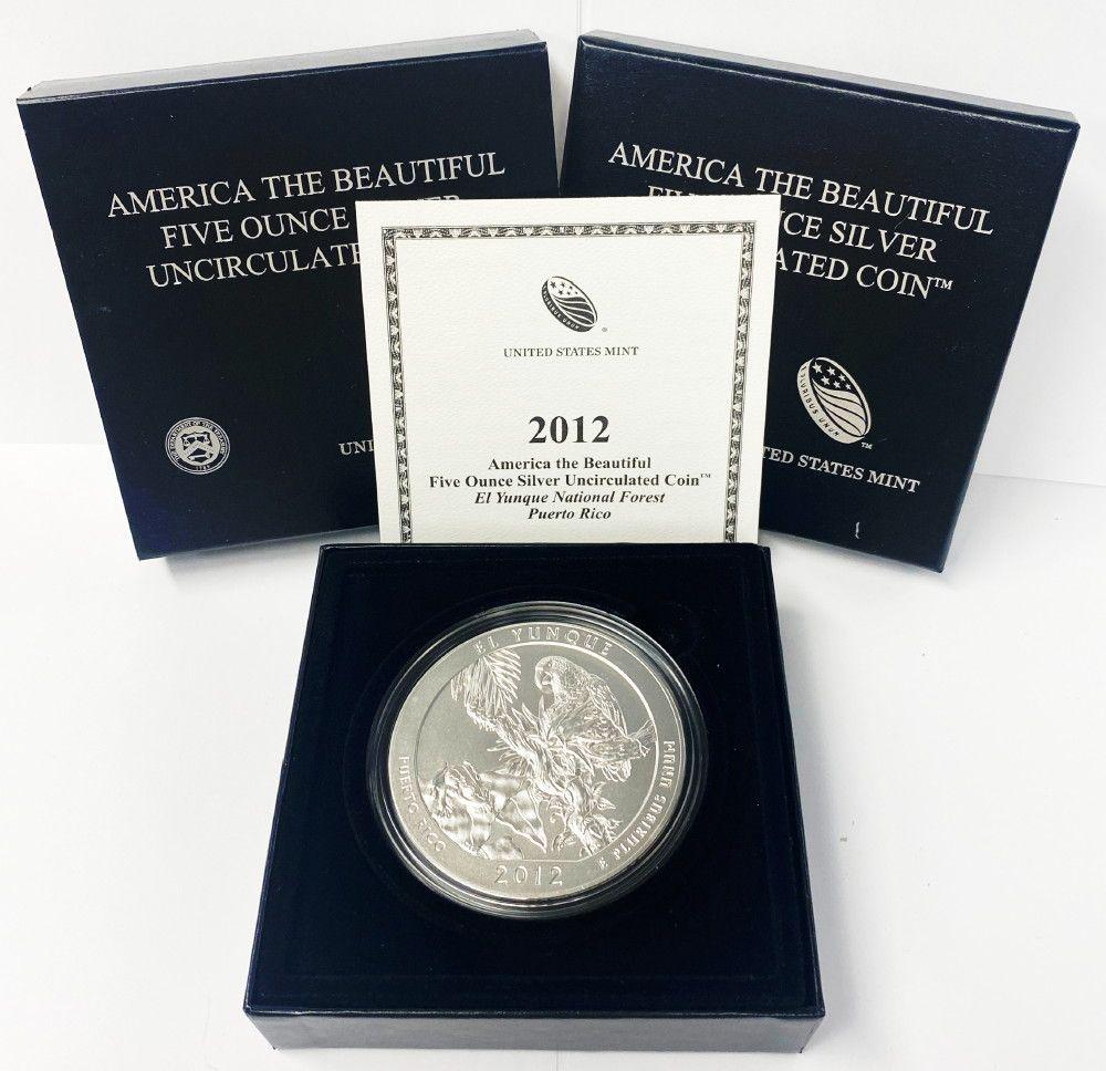 ATB 5 oz. Silver Collector Coin 2012 Puerto Rico OGP (1 of 6)