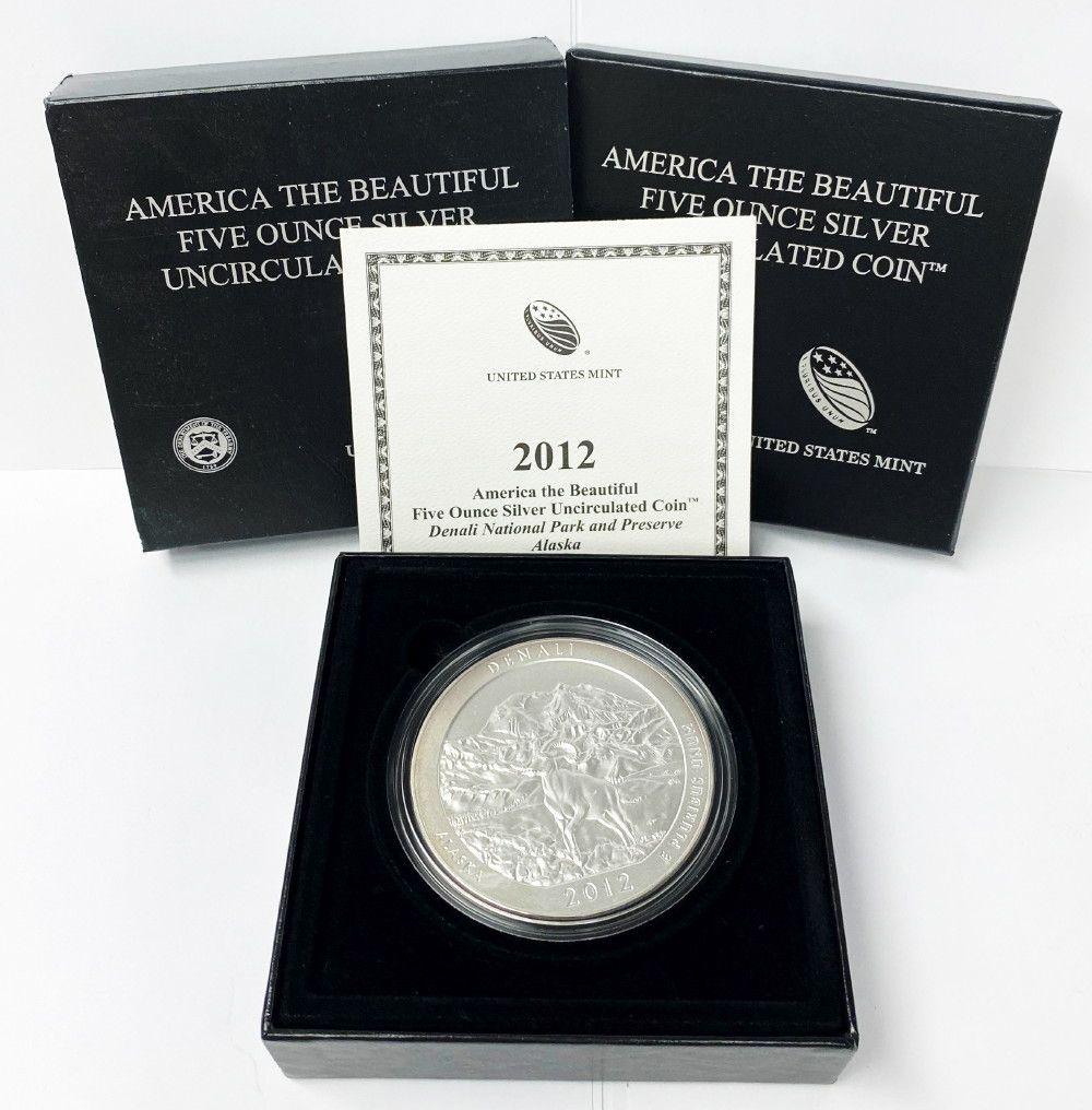 ATB 5 oz. Silver Collector Coin 2012 Alaska OGP (1 of 6)