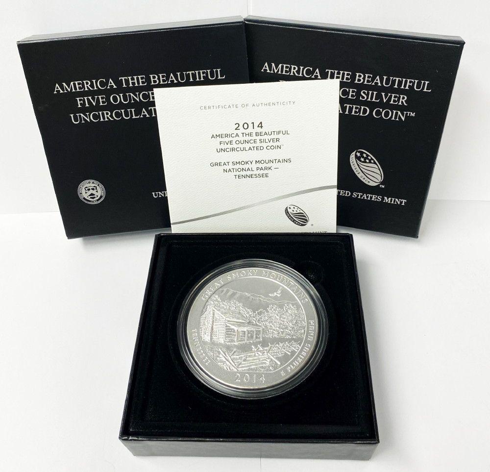 ATB 5 oz. Silver Collector Coin 2014 Tennessee OGP (1 of 6)