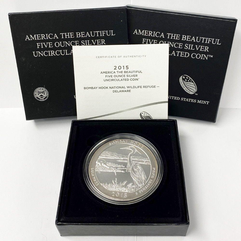 ATB 5 oz. Silver Collector Coin 2015 Delaware OGP (1 of 6)
