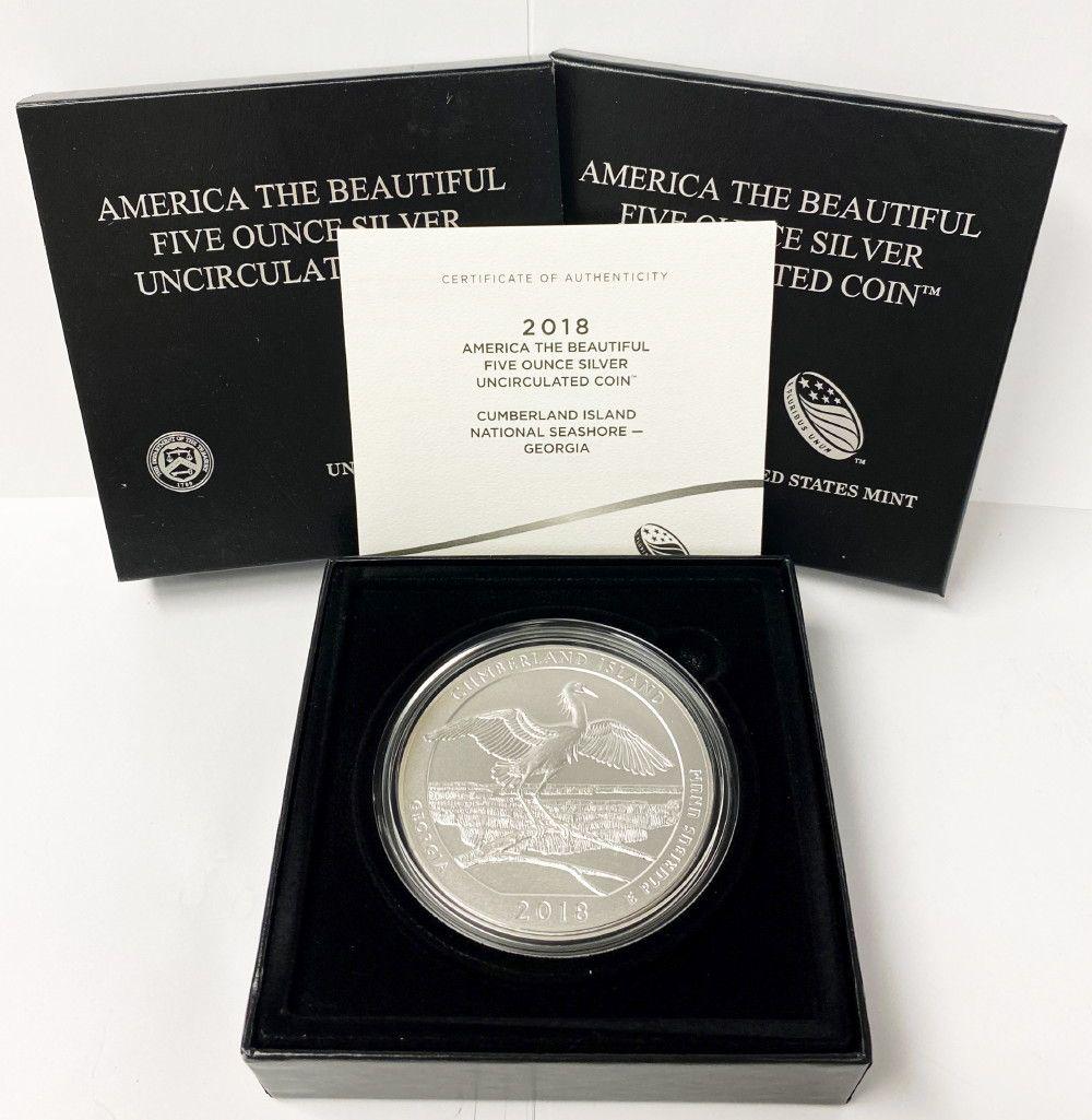 ATB 5 oz. Silver Collector Coin 2018 Georgia OGP (1 of 6)