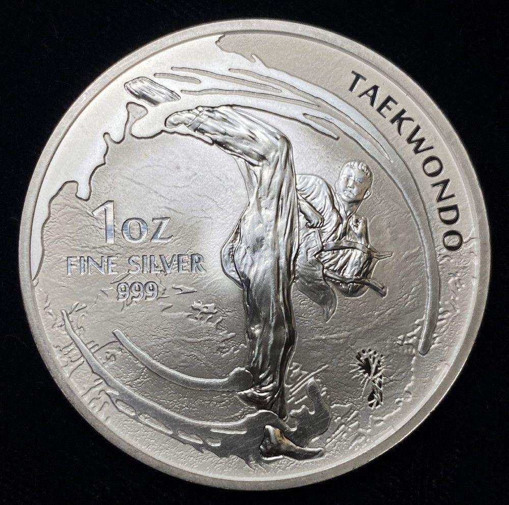 2019 South Korea Apmex 1 oz Silver K-Series Taekwondo: Winner shall receive the exact coin shown here.