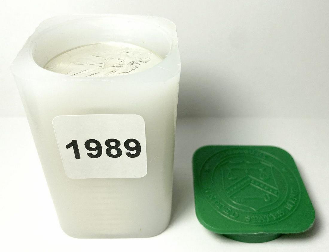 Original Treasury Roll 1989 (20-Coins) Silver Eagles (1 of 7)