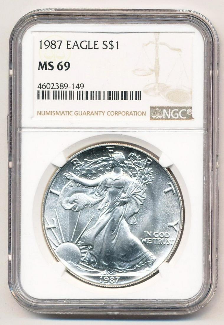 1987 American Silver Eagle MS69 (1 of 2)