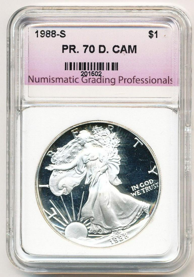 1988-S American Silver Eagle PR. 70 D. CAM (1 of 4)