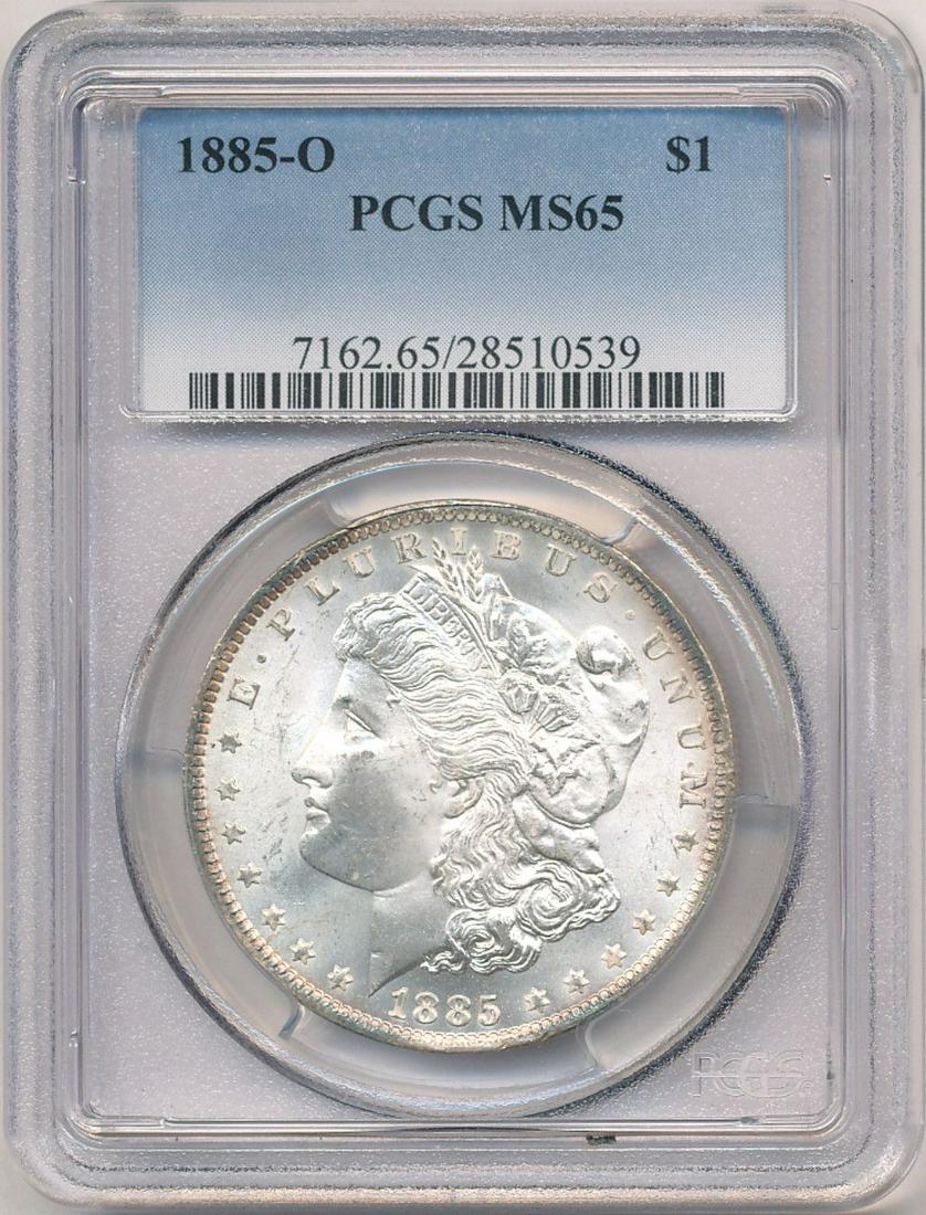 Hot Morgan Silver Dollars! 1885-O PCGS MS65 (1 of 4)