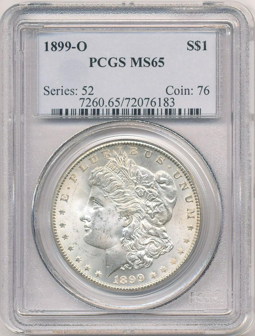 Hot Morgan Silver Dollars! 1899-O PCGS MS65 (1 of 4)