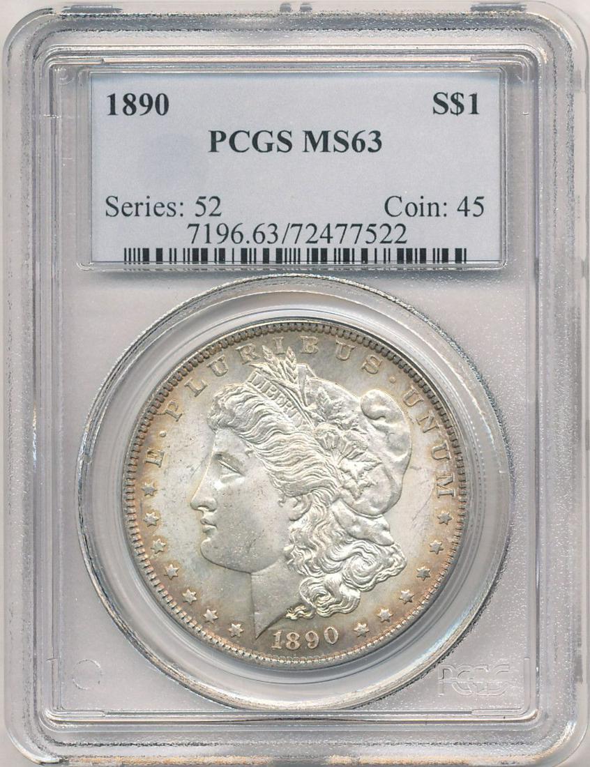 Hot Morgan Silver Dollars! 1890 PCGS MS63 (1 of 4)