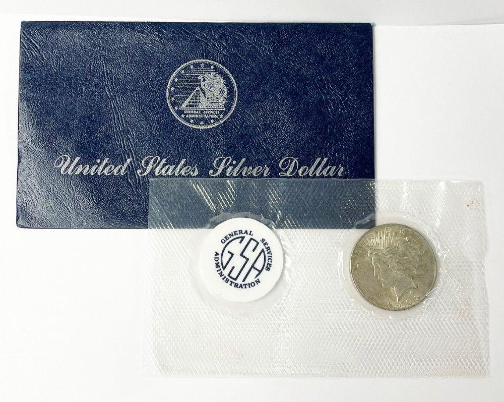 Rare Soft Pack GSA Peace Silver Dollar 1923 MS63 (1 of 7)