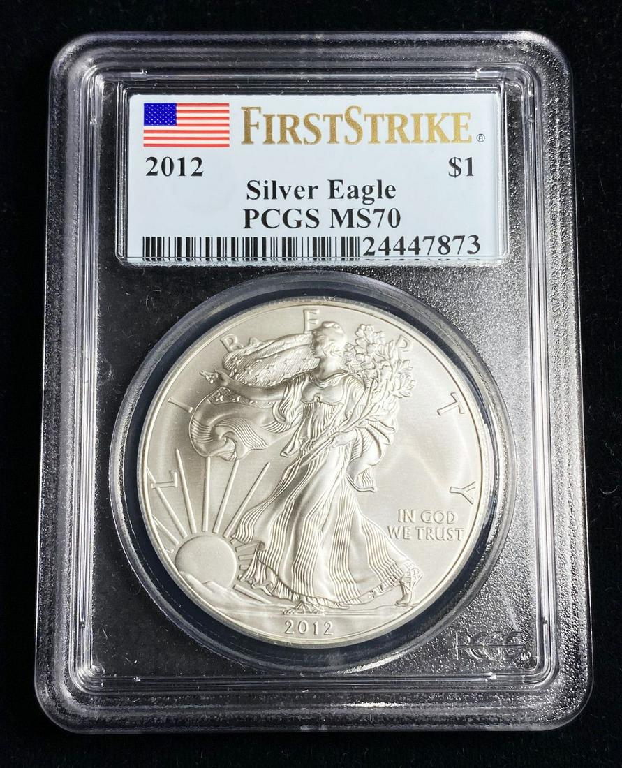 2012 1oz. American Silver Eagle PCGS MS70 First Strike (1 of 2)