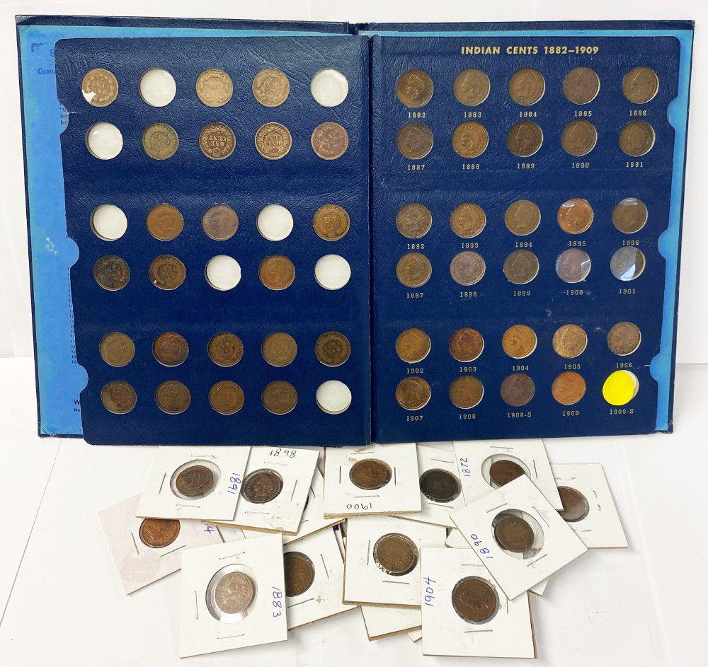 Indian Head Cents Incomplete 1856-1909 w/ Extra Cents (1 of 19)