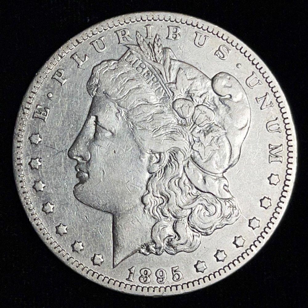 1895-O Morgan Silver Dollar VF (1 of 2)