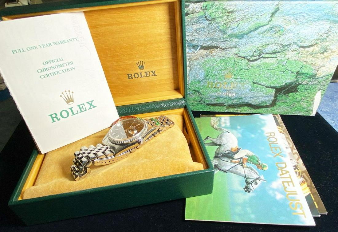 Rolex Datejust Watch 16220 36mm Black Dial + Box & COA (1 of 20)
