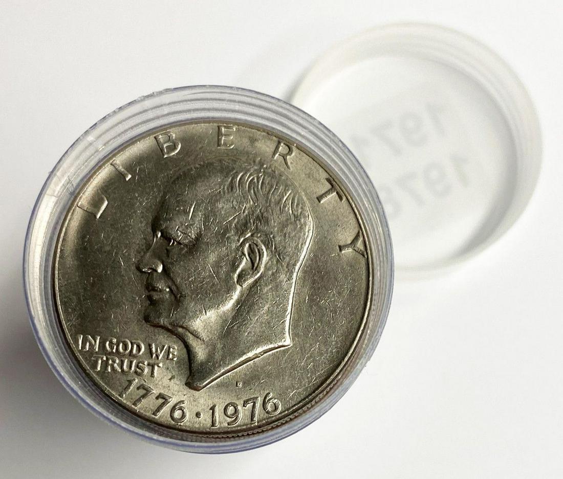 Bankers Hoard Fresh Eisenhower Silver Dollars (1 of 5)