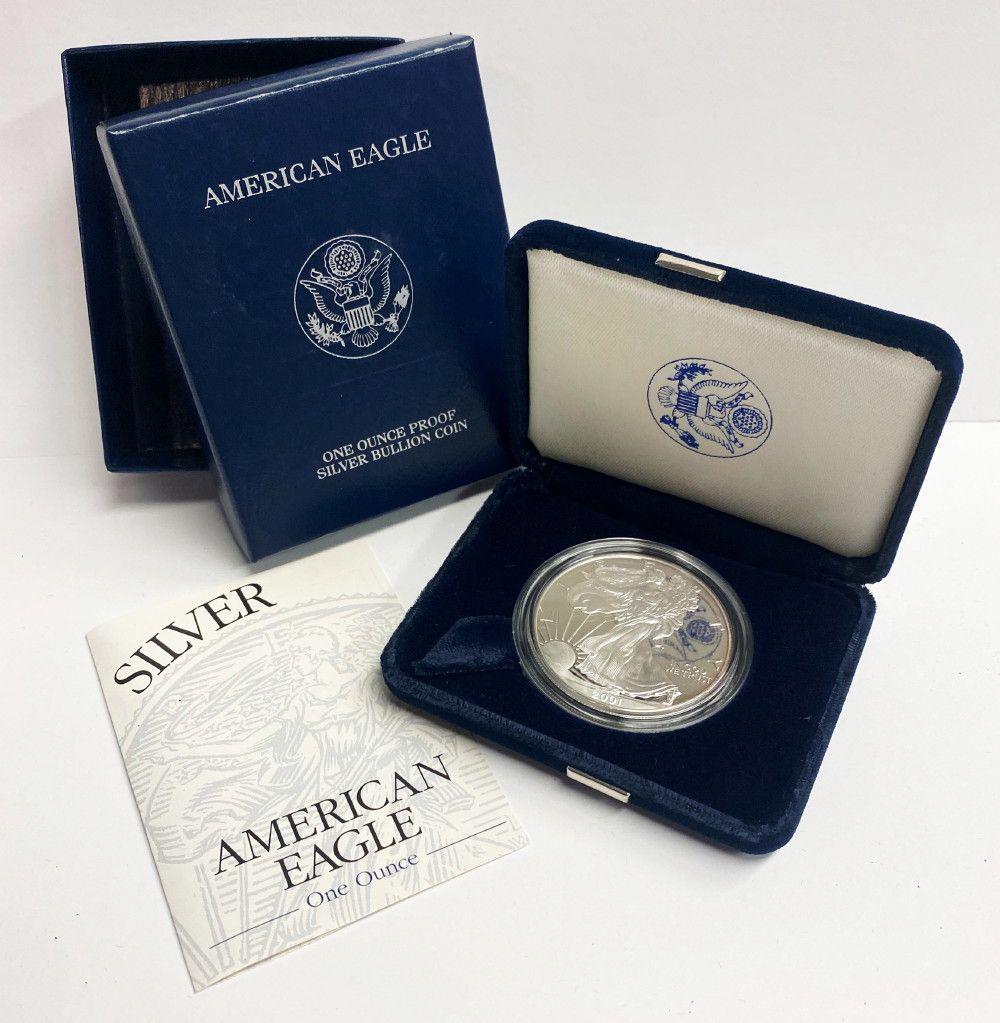 Proof 69 2001 American Silver Eagle OGP (1 of 5)
