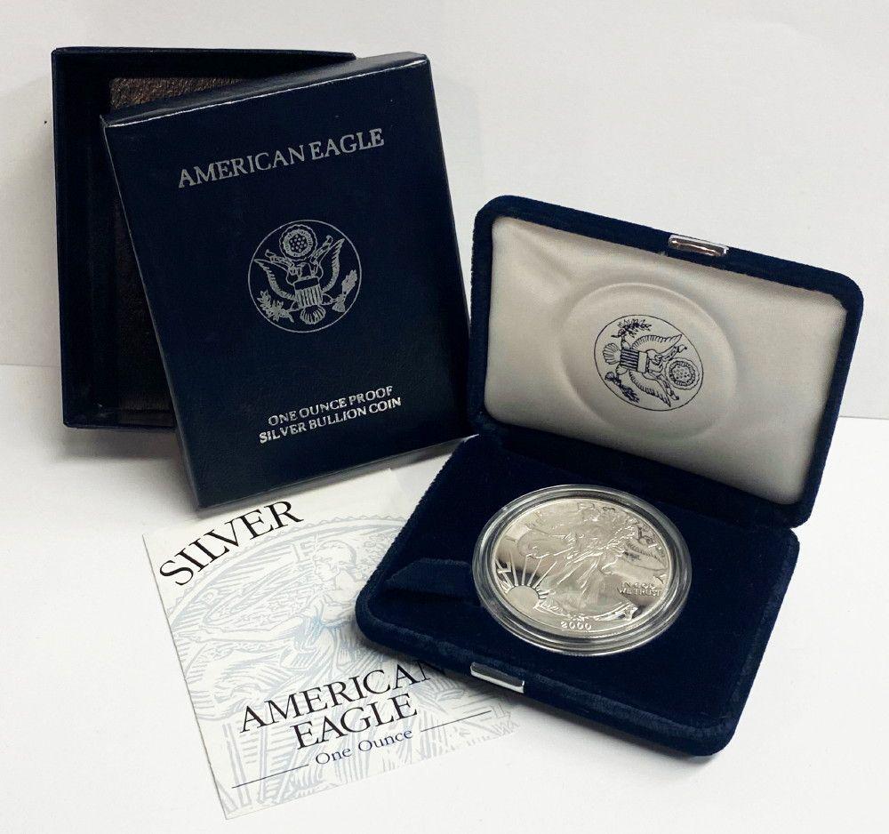 Proof 69 2000 American Silver Eagle OGP (1 of 5)