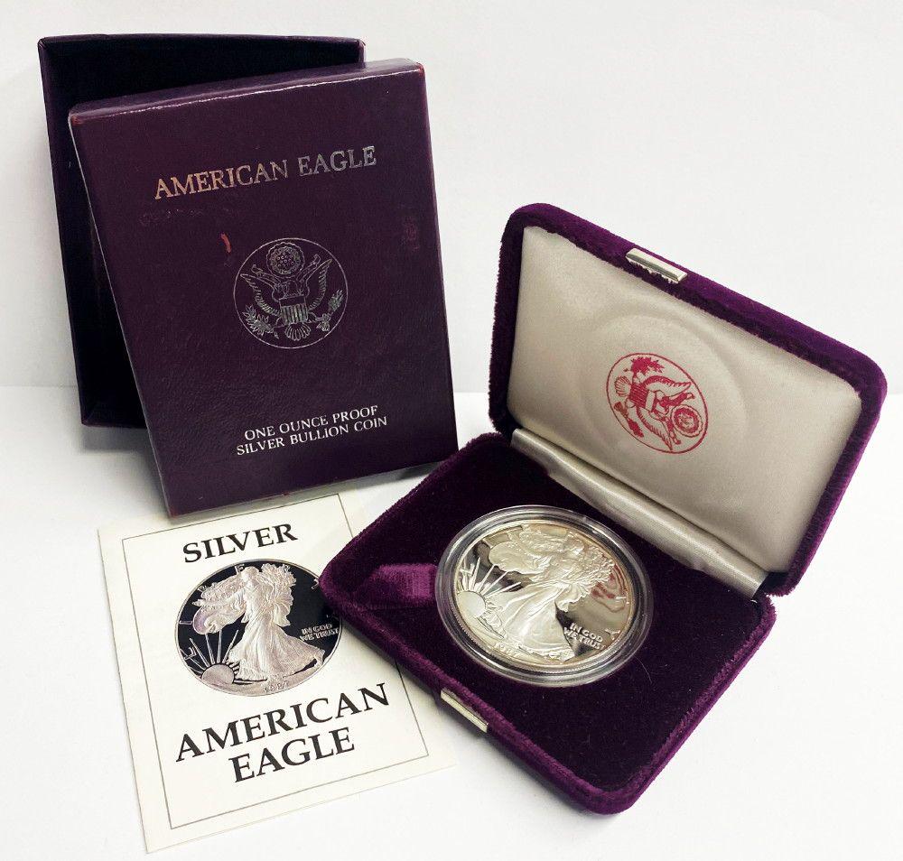 Proof 69 1987 American Silver Eagle OGP (1 of 5)