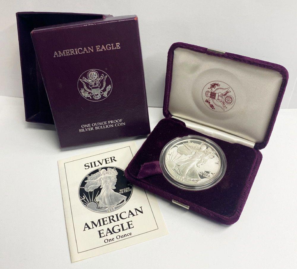 Proof 69 1989 American Silver Eagle OGP (1 of 5)