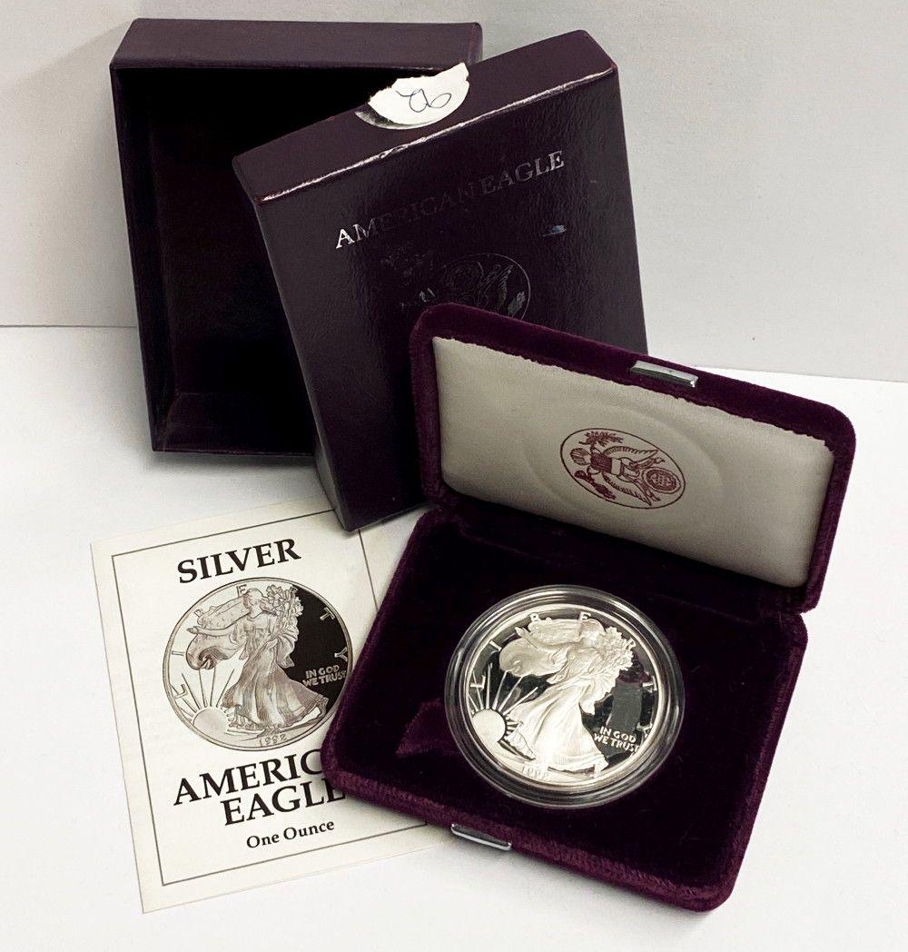 Proof 69 1992 American Silver Eagle OGP (1 of 5)