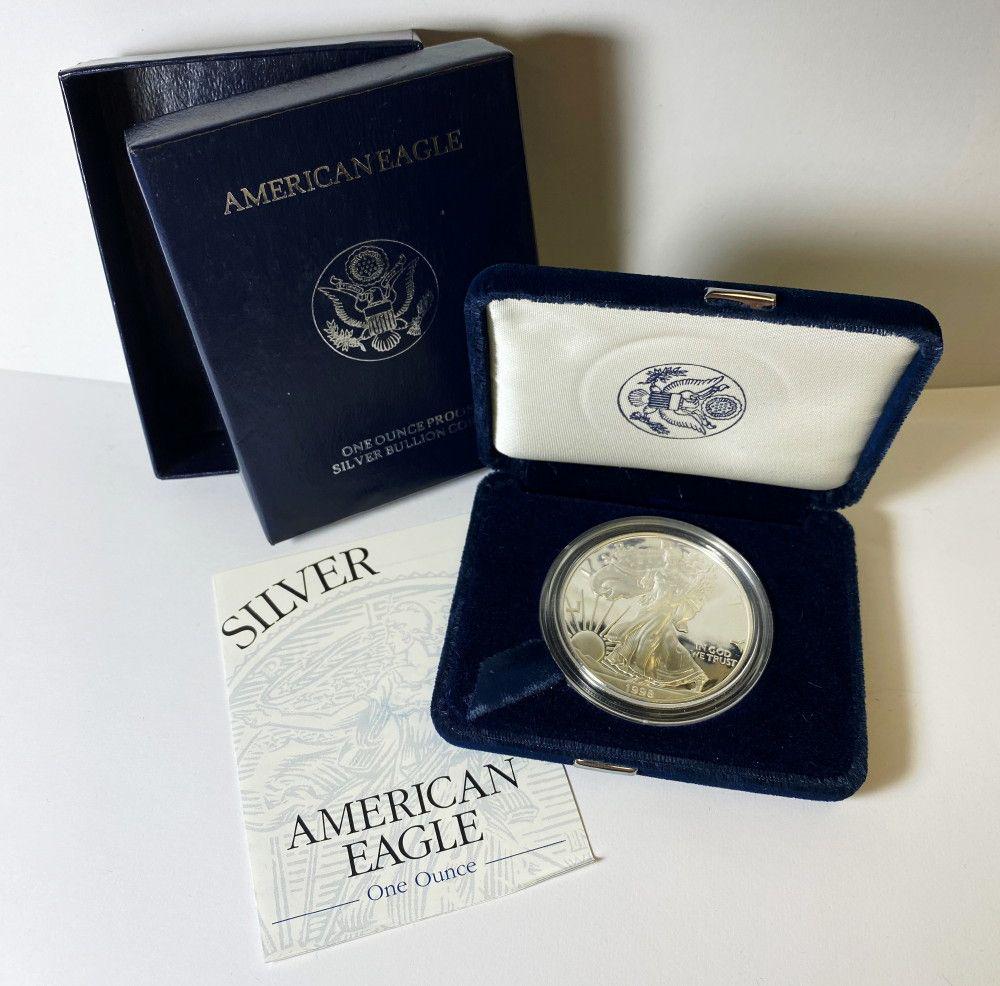 Proof 69 1998 American Silver Eagle OGP (1 of 5)