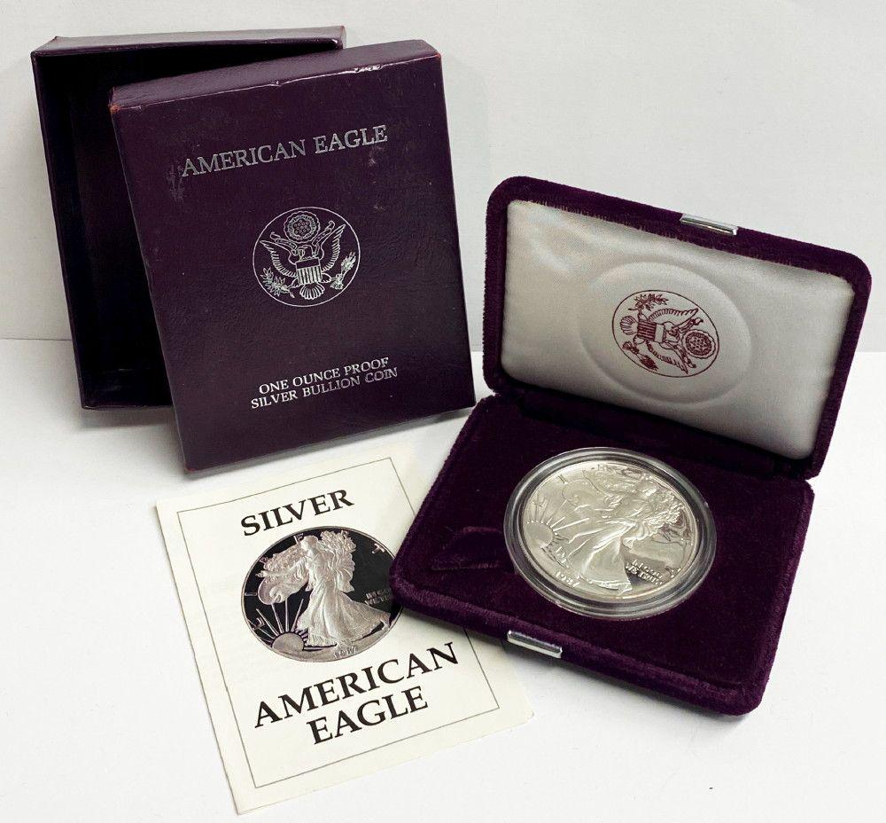 Proof 69 1987 American Silver Eagle OGP (1 of 5)