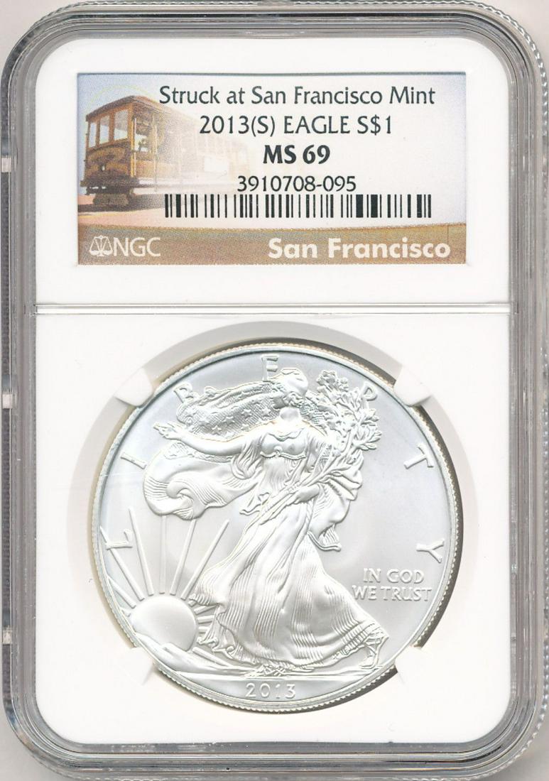 2013-S American Silver Eagle NGC MS69 (1 of 2)
