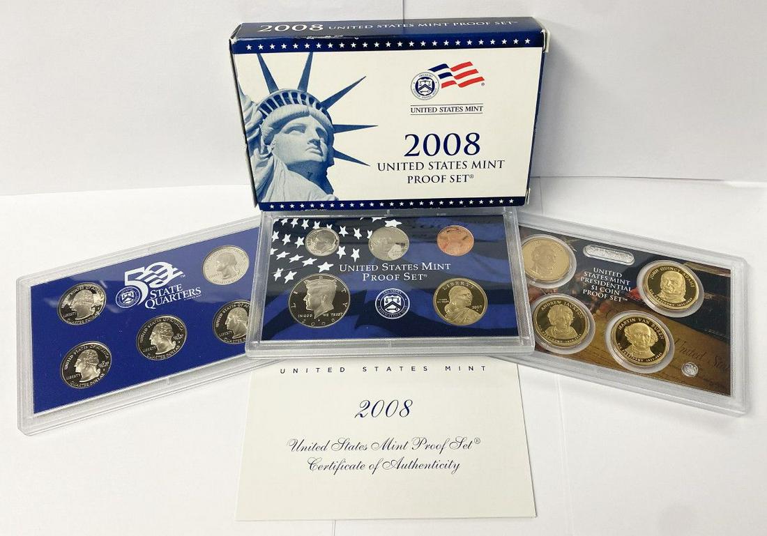 2008 United States Mint 14-Coins Proof Set (1 of 2)