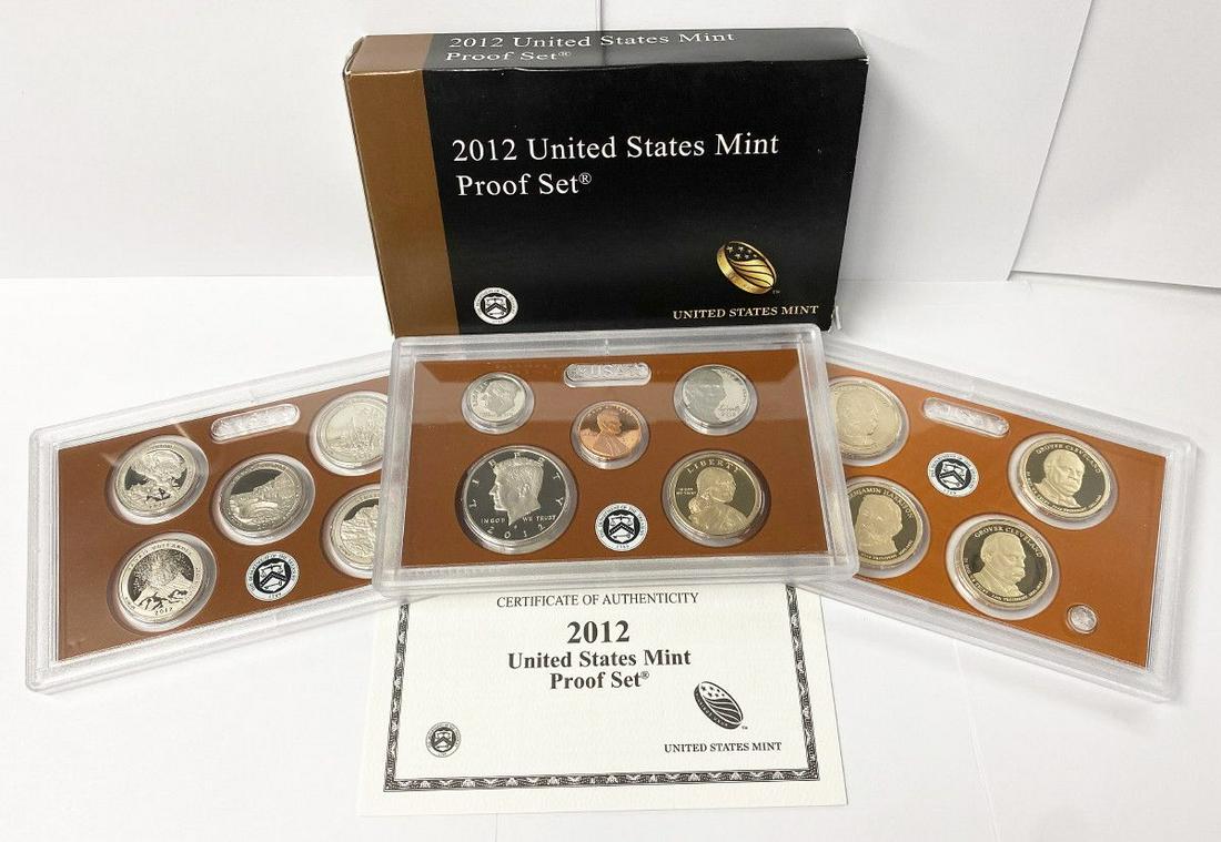 2012 United States Mint 14-Coins Proof Set w/ Box & COA (1 of 2)
