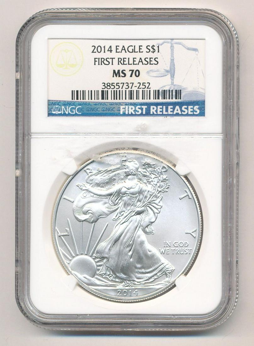 2014 American Silver Eagle NGC MS70 First Releases (1 of 2)