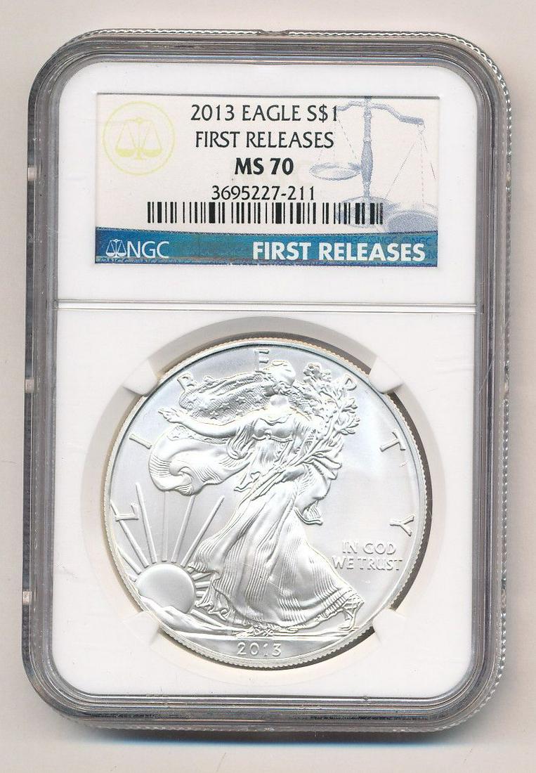 2013 American Silver Eagle NGC MS70 First Releases (1 of 2)