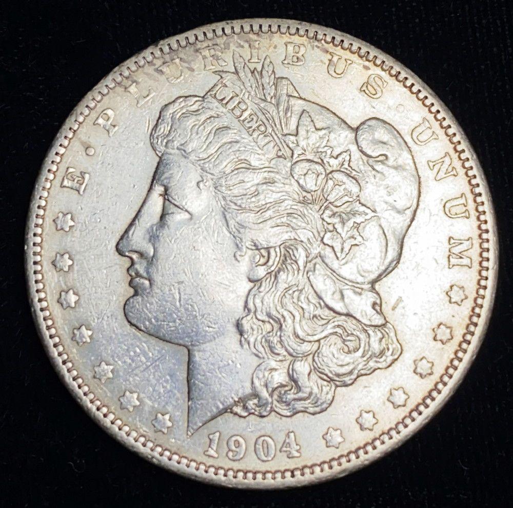 1904-P Morgan Silver Dollar VF (1 of 2)