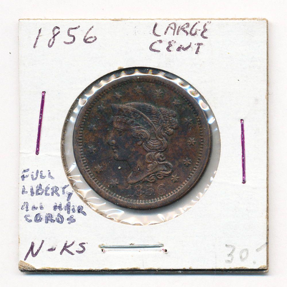 1856 Liberty Head Copper Large Cent (1 of 2)
