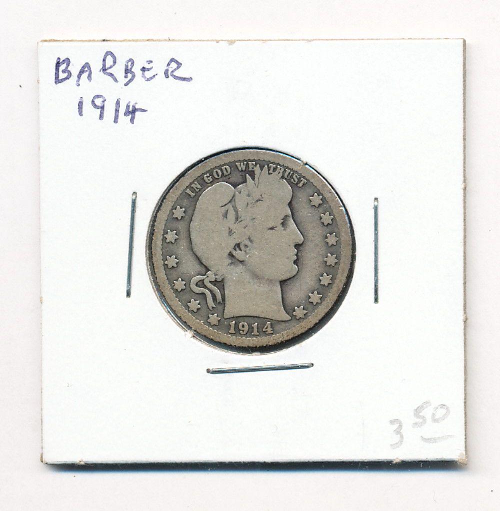 1914 Barber Silver Quarter (1 of 2)