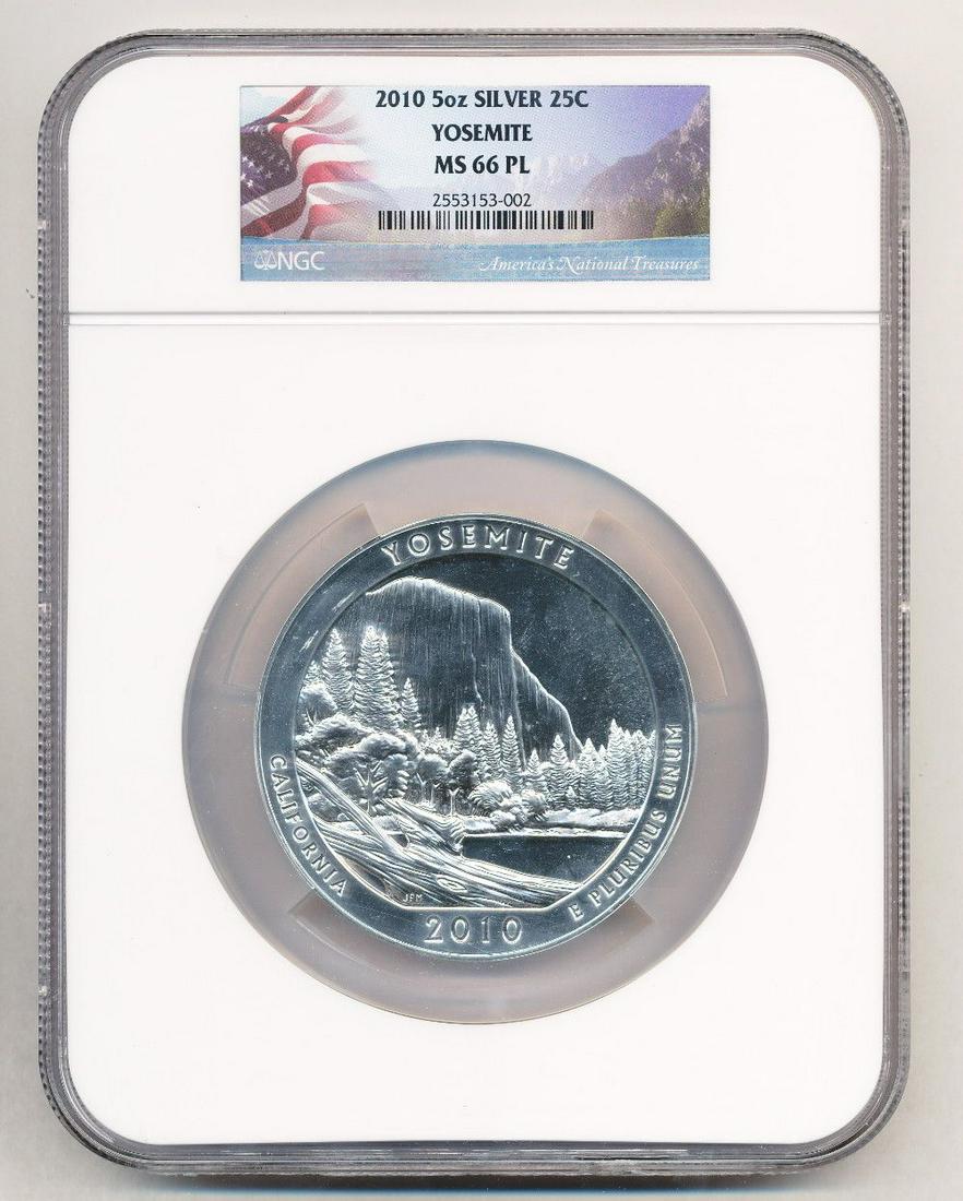 2010 Yosemite California ATB 5 oz Silver NGC MS66 (1 of 5)